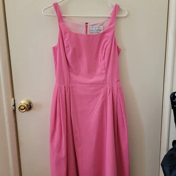 strapless open back dress Zya Light Pink Satin Maxi Dress - US 6